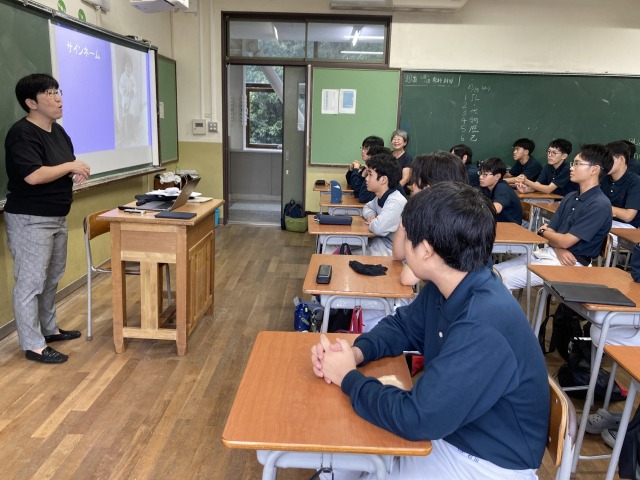 中2IL 聴覚障害に関する講演＆手話教室
