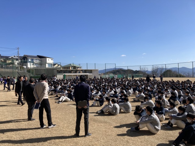 工事期間中初の避難訓練